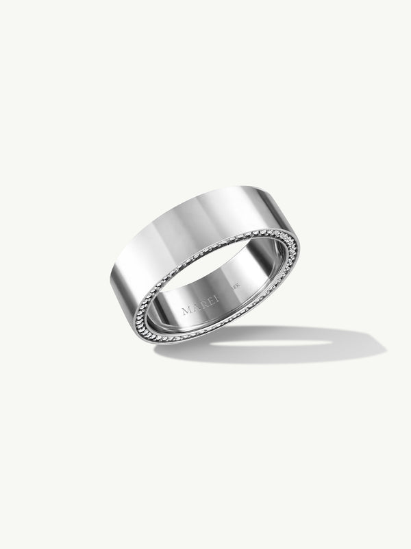 Ignis Brilliant White Diamond Edge Accented Bands