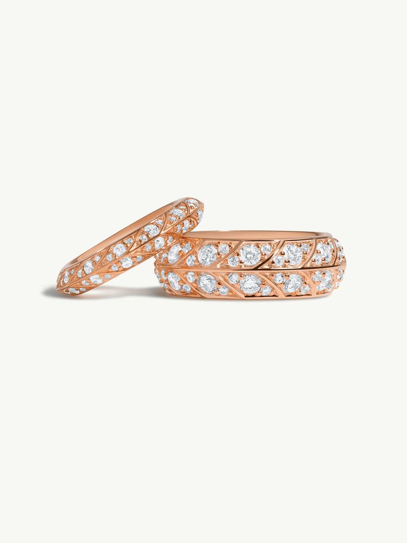 Palmyra Eternity Band With Brilliant White Diamond Eternity In 18K Rose Gold, 4mm