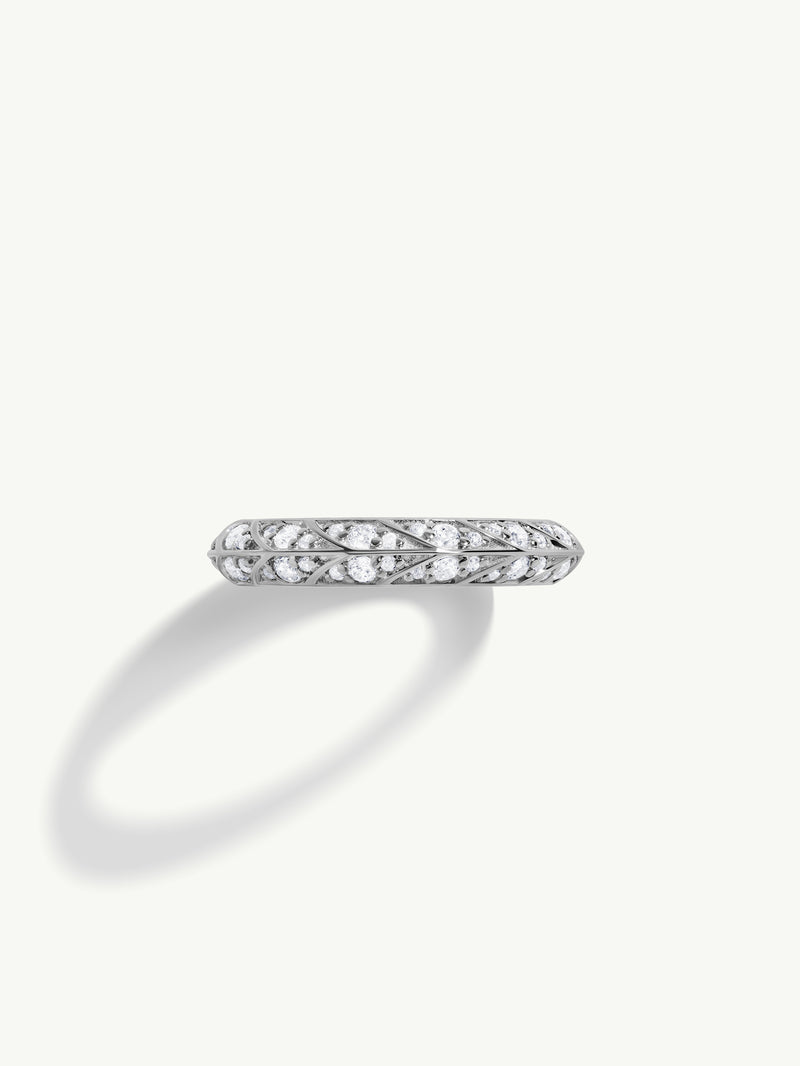 Palmyra Eternity Band Brilliant White Diamonds In Platinum, 4mm