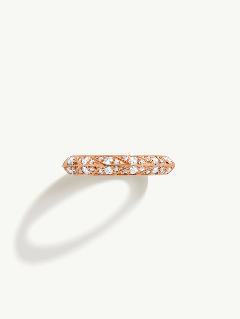Palmyra Eternity Band With Brilliant White Diamond Eternity In 18K Rose Gold, 4mm
