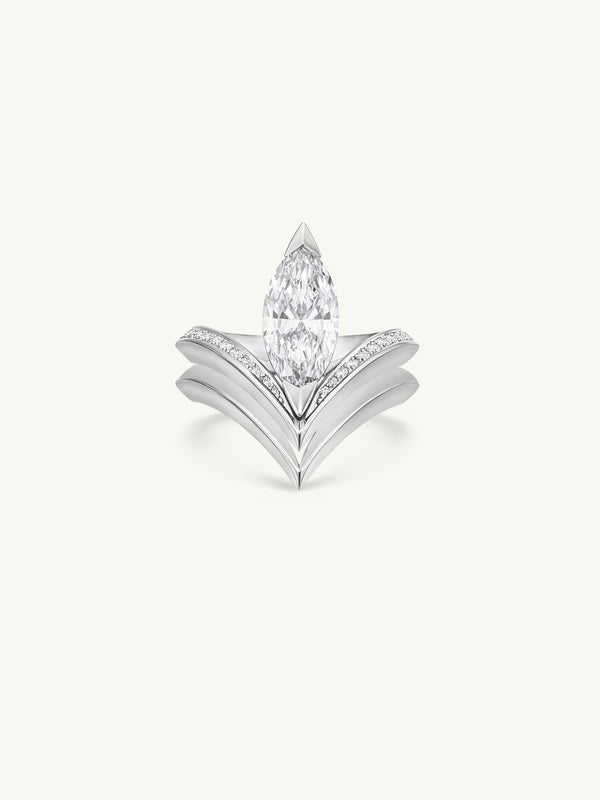 Yasmeen Band In 18-Karat White Gold