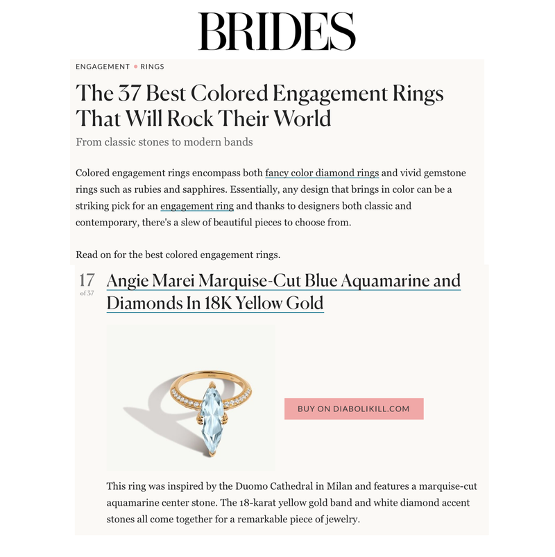 Marei Diamond Halo Marquise-Cut White Aquamarine Engagement Ring In Platinum