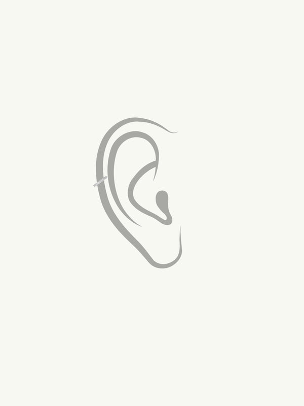Petite Pavé White Diamond Huggie Hoop Earrings In 14K Blackened Gold, 0.125 CTW