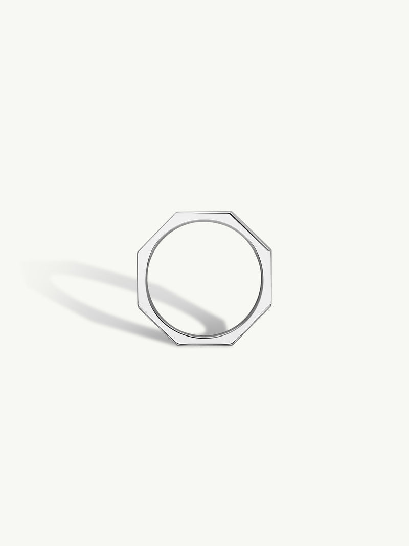 Octavian Brilliant White Diamond Eternity Ring In Platinum, 3mm