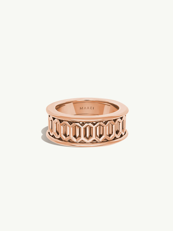 Amanti Infinity Spinning Ring In 18K Rose Gold