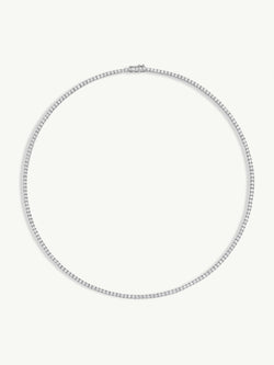 Eternal by Marei Eternity Brilliant-Cut White Diamond Tennis Necklace - 6.00 CTW