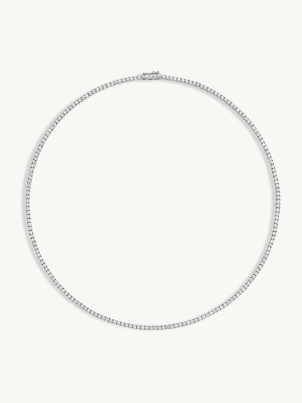 Eternal by Marei Eternity Brilliant-Cut White Diamond Tennis Necklace - 6.00 CTW