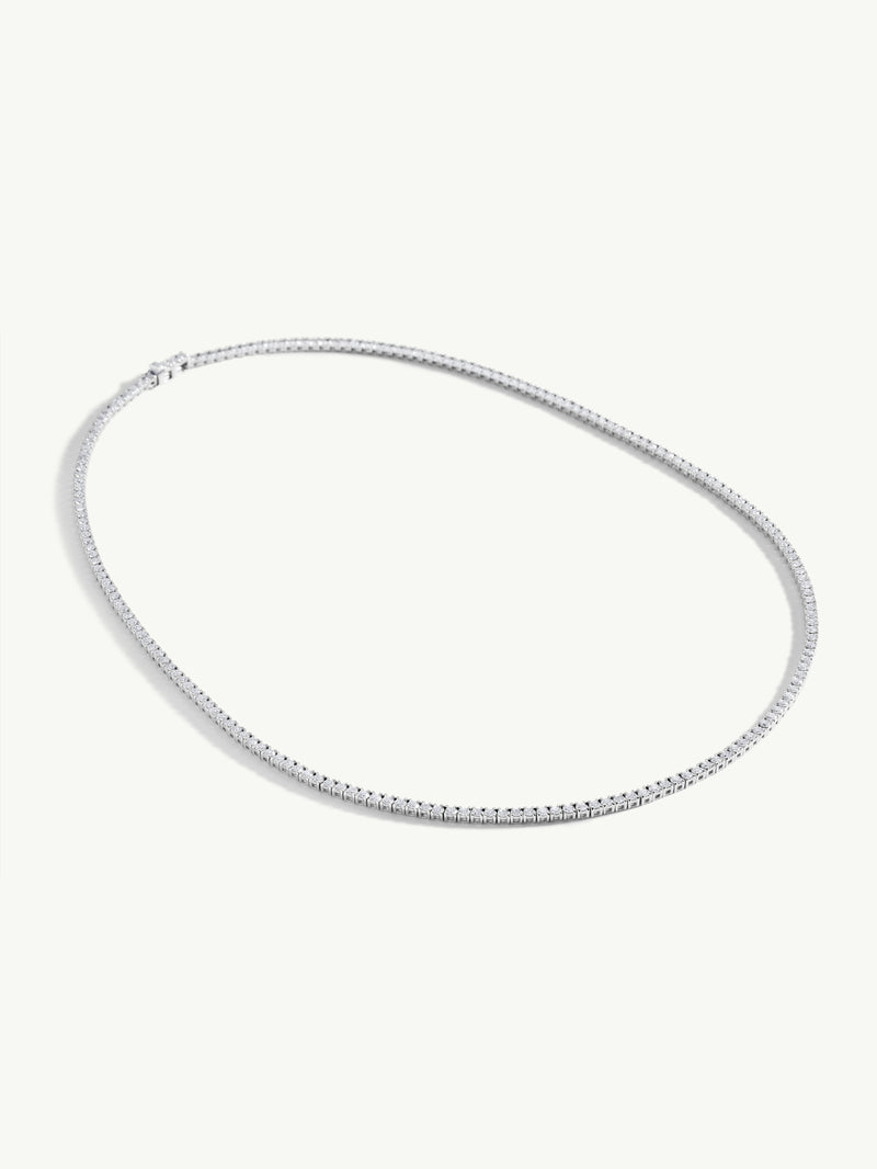 Eternal by Marei Eternity Brilliant-Cut White Diamond Tennis Necklace - 10.00 CTW
