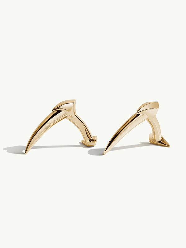 Damian Horn Talisman Cufflinks In 18K Yellow Gold