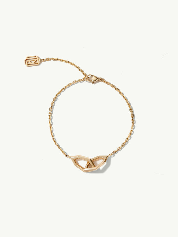 Amanti Interlocking Hexagon Pendant Bracelet In 18K Yellow Gold